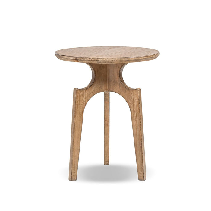 Carmel - Round Side Table - Antique Brown