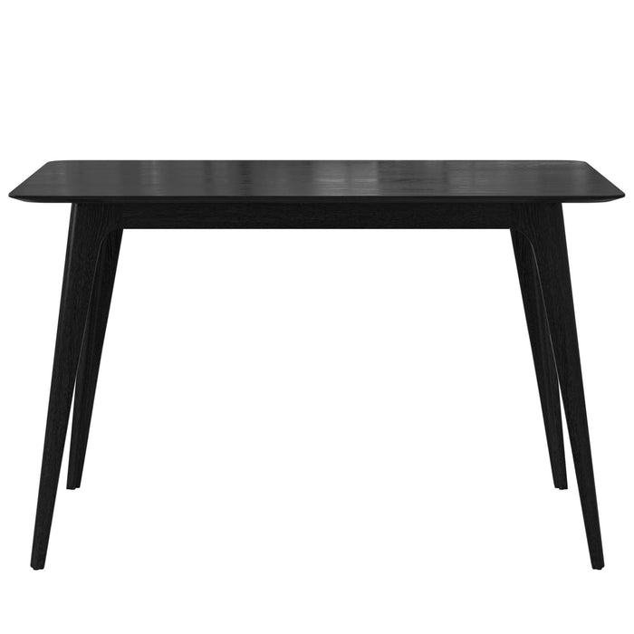 5 Piece Dining Set With 1 Table And 4 Upholstered Chairs - Black / Light Gray