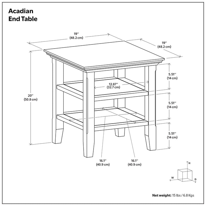 Acadian - Transitiona End Table