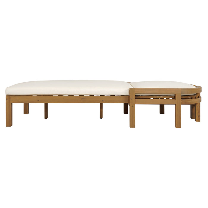 Outdoor Chaise Lounge With 5 Position Adjustable Backrest (Set of 2)
