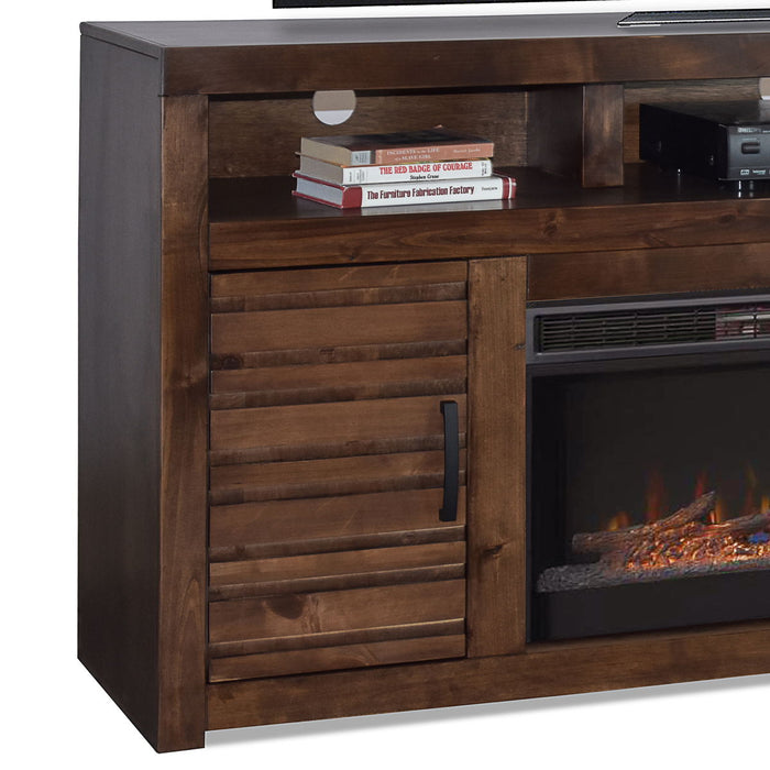 Electric Fireplace TV Stand Console For TVs Up To 95" - Whiskey