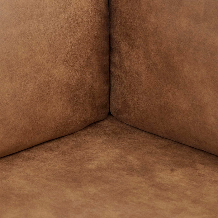 Modular Sectional, Customizable Layout, Removable Cushions - Brown