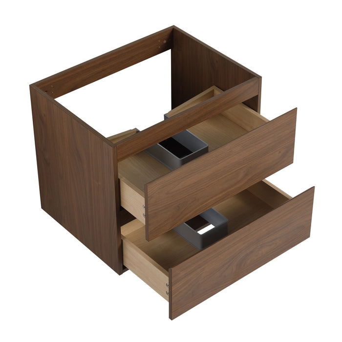 Wall Mounted Bathroom Vanity With Sink, 2 Soft Close Drawers