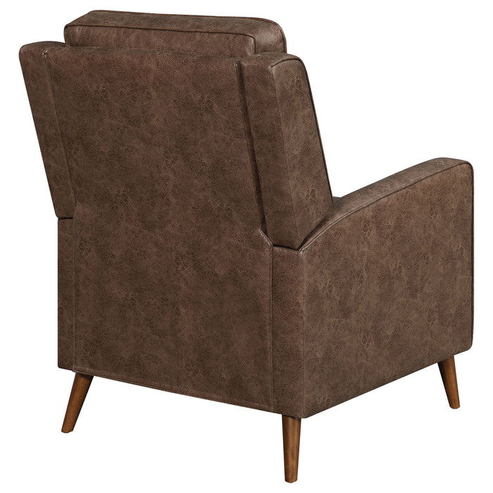 Davidson - Upholstered Tufted Push Back Recliner - Brown