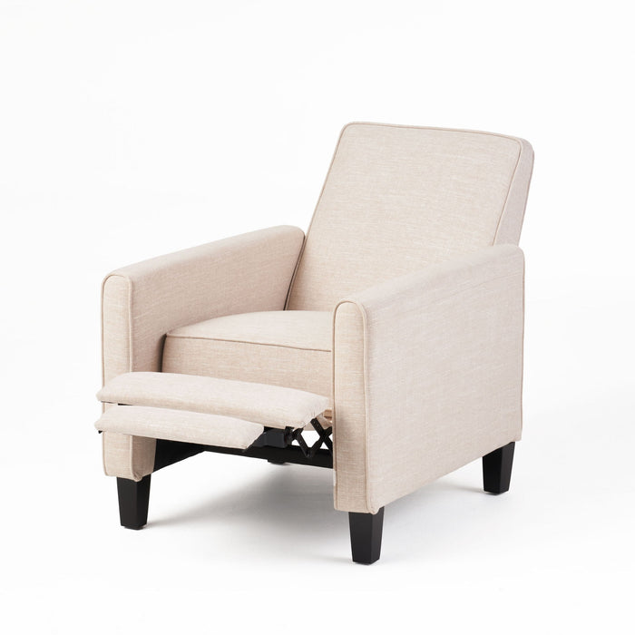 Upholstered Push Back Recliner Chair For Living Room
