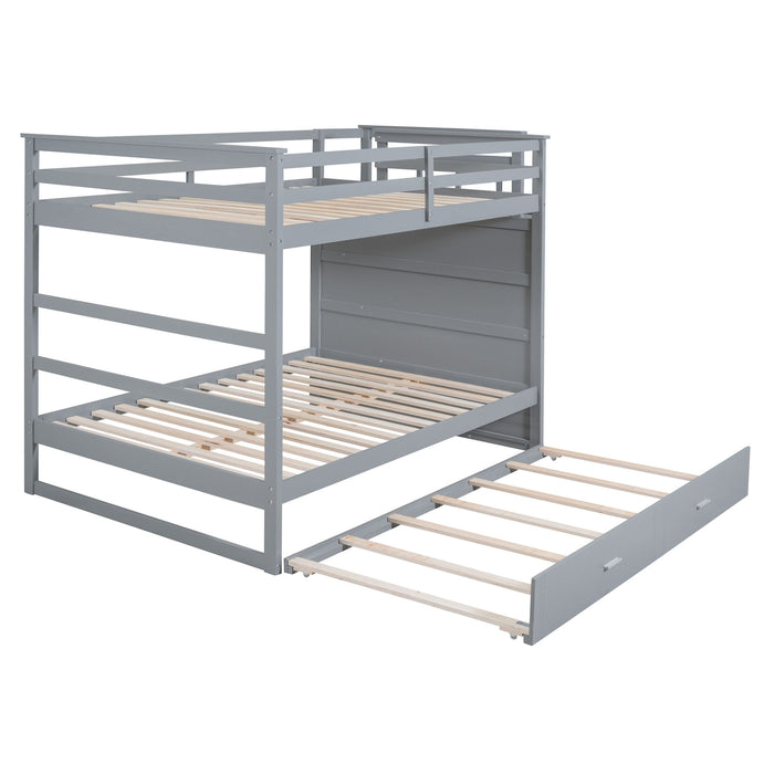 Bunk Bed With Twin Size Trundle And Staircase