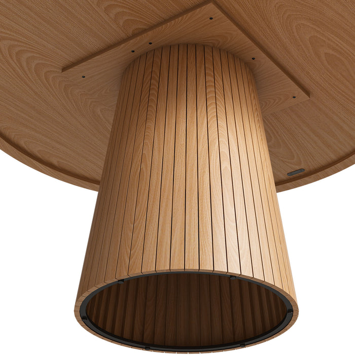 Round Dining Table With Strip Base