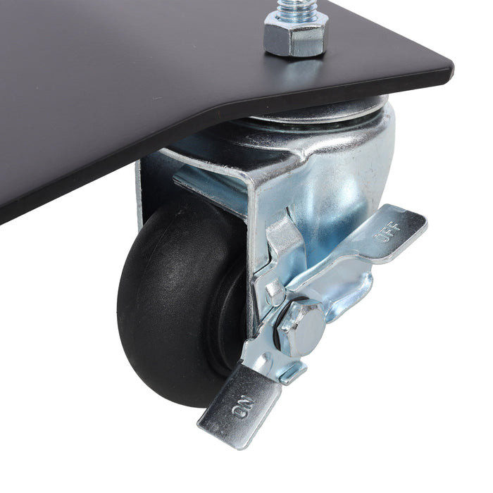 Heavy Duty Steel Vehicle Dollies With Brakes, 2500Lbs Capacity