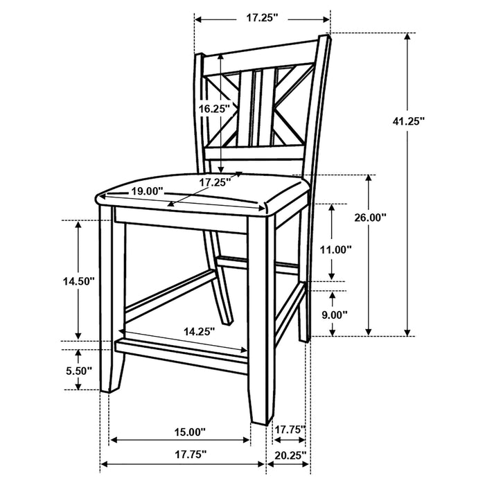 Counter Height Stool (Set of 2) - Gray