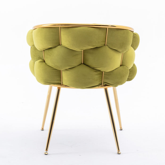 Luxury Modern Simple Leisure Velvet Single Sofa Chair Bedroom Lazy Person Household Dresser Stool Manicure Table Back Chair