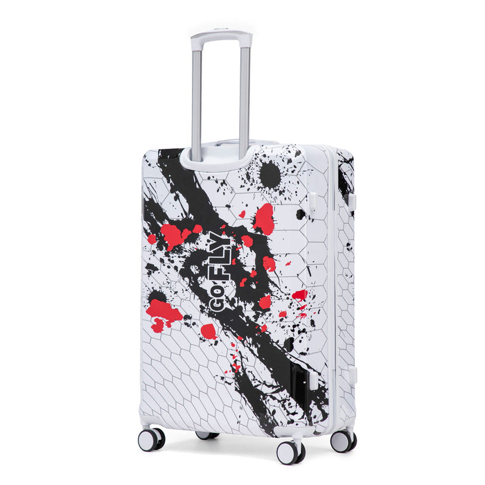 Luggage With Printed Pattern, Combination Lock