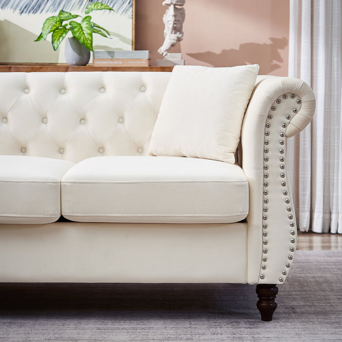Streamline Modern L-Shaped Corner Sofa