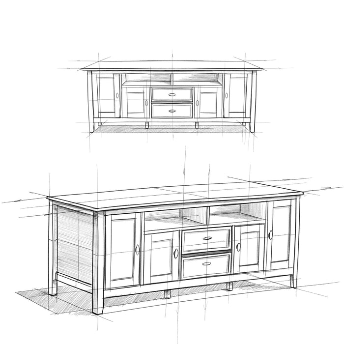 Warm Shaker - Handcrafted TV Media Stand