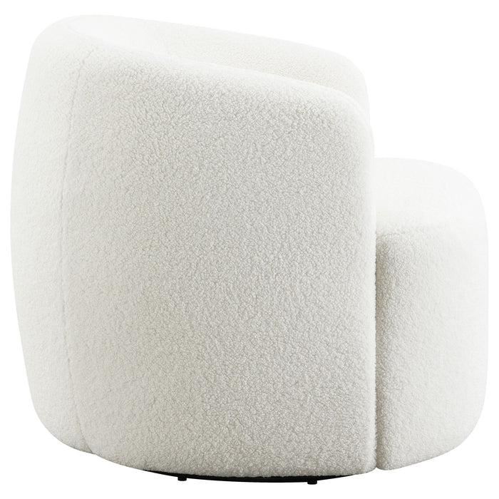 Denae - Upholstered Swivel Chair - Ivory