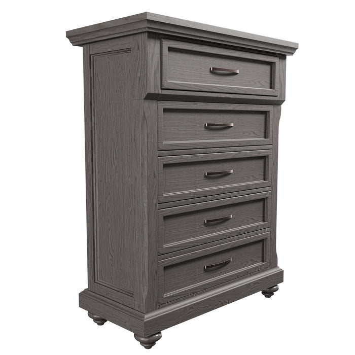 1 Piece Chest With Unique Legs - Antique Gray