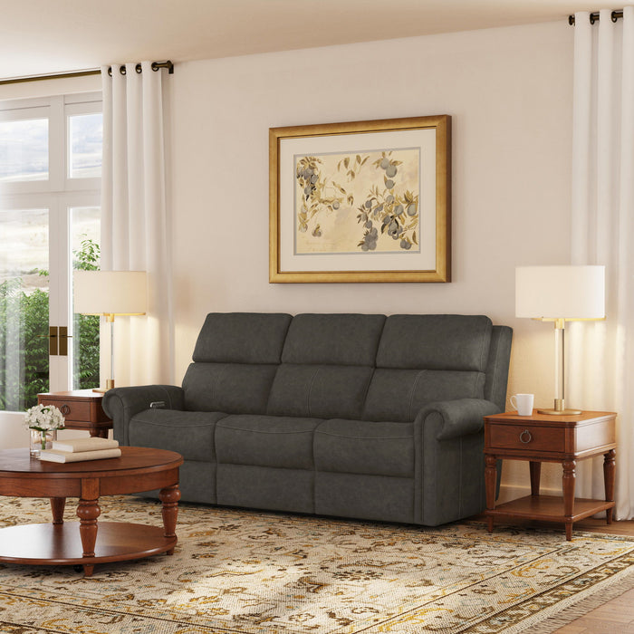 Bernard - Power Reclining Sofa With Console, Power Headrest, & Lumbar
