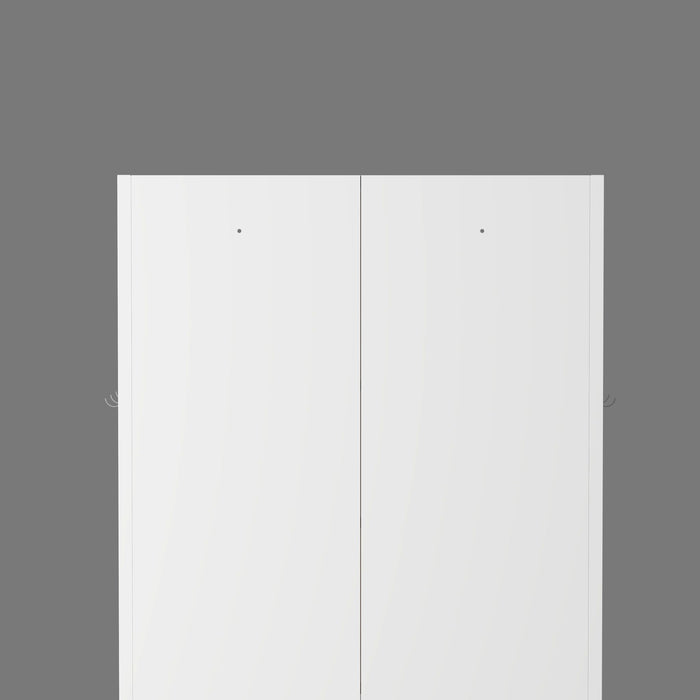 Pantry Cabinet With Adjustable Shelves Freestanding Kitchen Storage Organizer - White