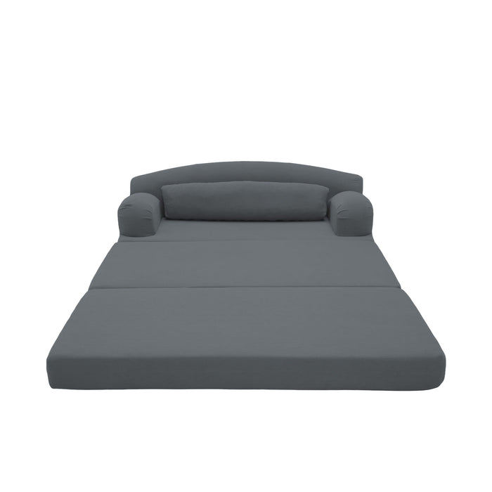 2 Seater Sofa Bed, Compact Foldable Floor Couch