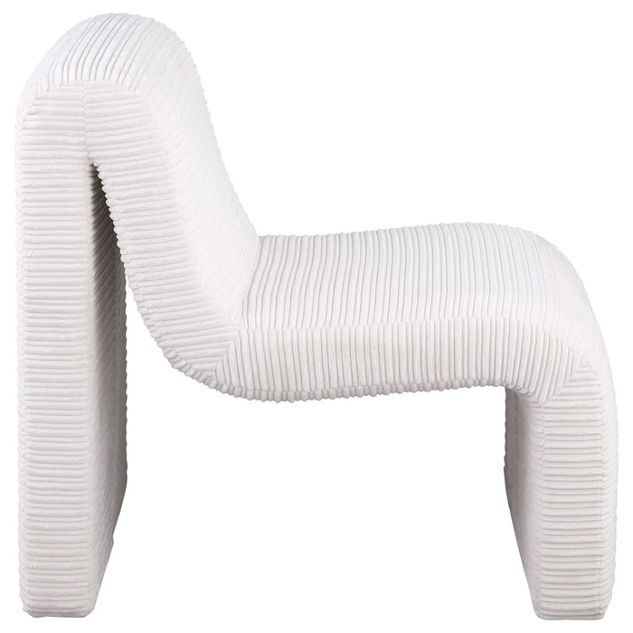 Winne - Curved Armless Accent Chair
