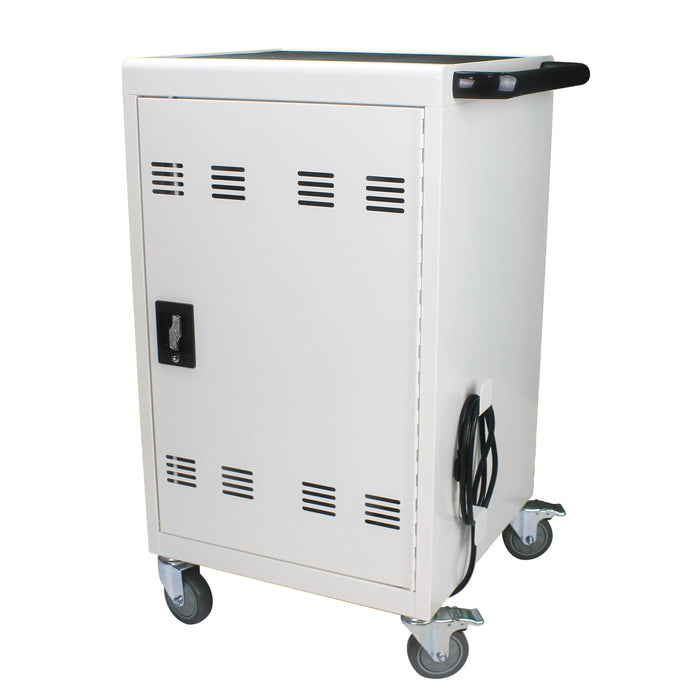Mobile Charging Cart And Cabinet For Tablets Laptops 30 Device With Combination Lock