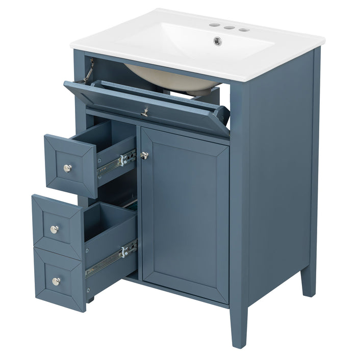 Bathroom Vanity With Sink, Soft Closing Cabinet