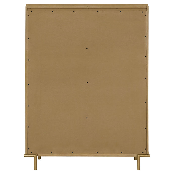 Stevie - Rectangular 5 Drawer Chest - Sand