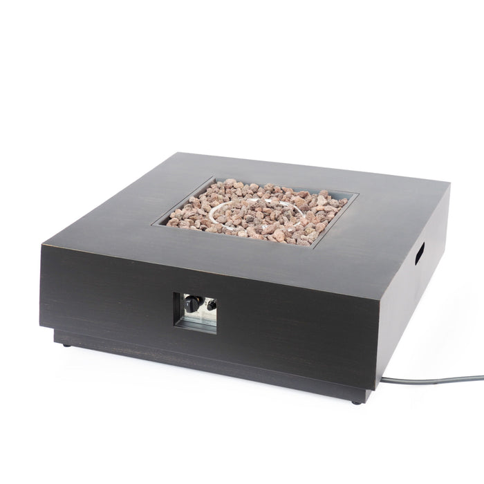 Modern Square Fire Pit With 50,000 Btu