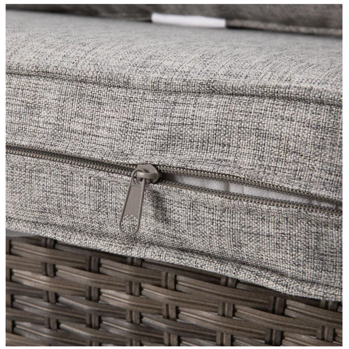 2 Piece Patio Set With Cushions & Coffee Table