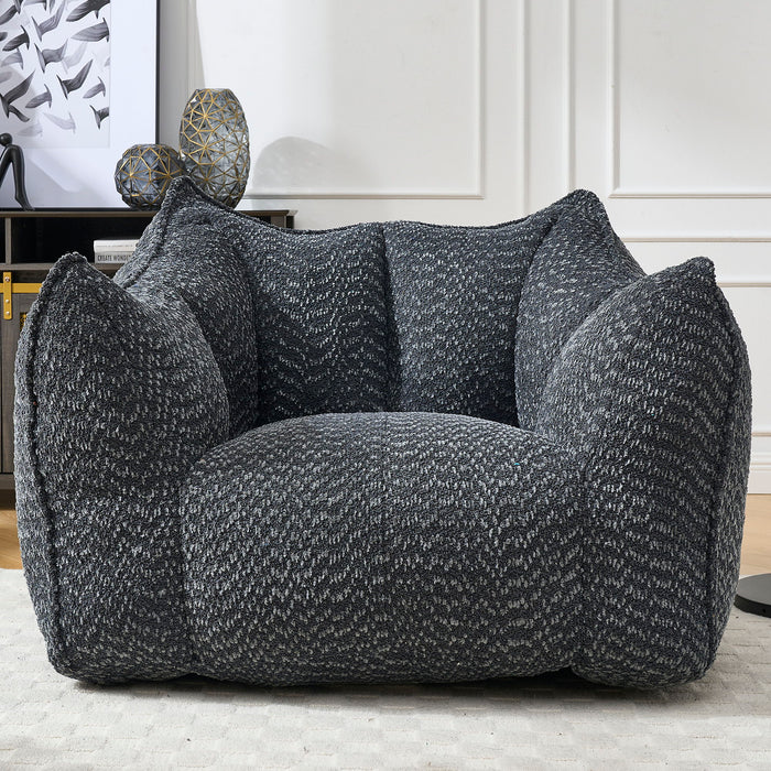 Comfortable Chenille Sofa Chairs With Highly Resilient Foam For Living Rooms And Bedrooms