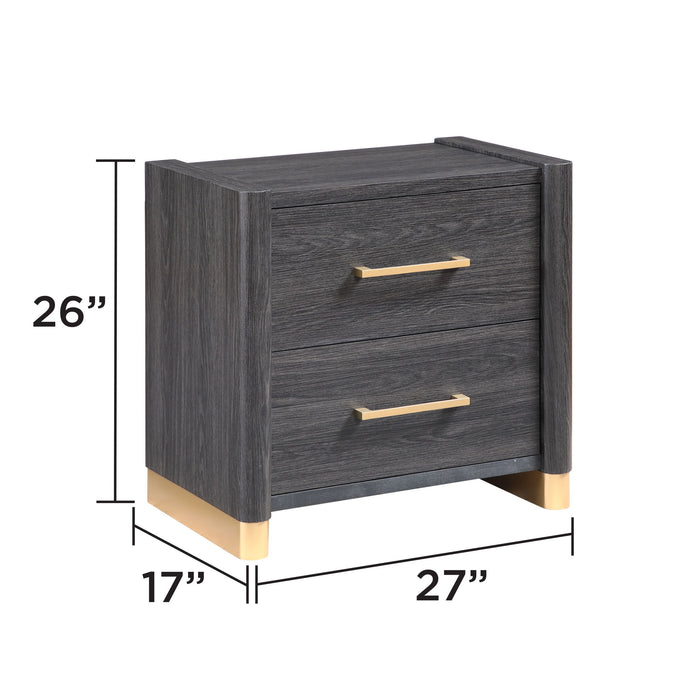 Clifton - 2 Drawer Nightstand - Espresso