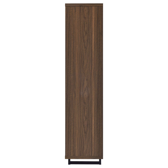 Rodger - 3 Shelf Cabinet Bookcase - Walnut