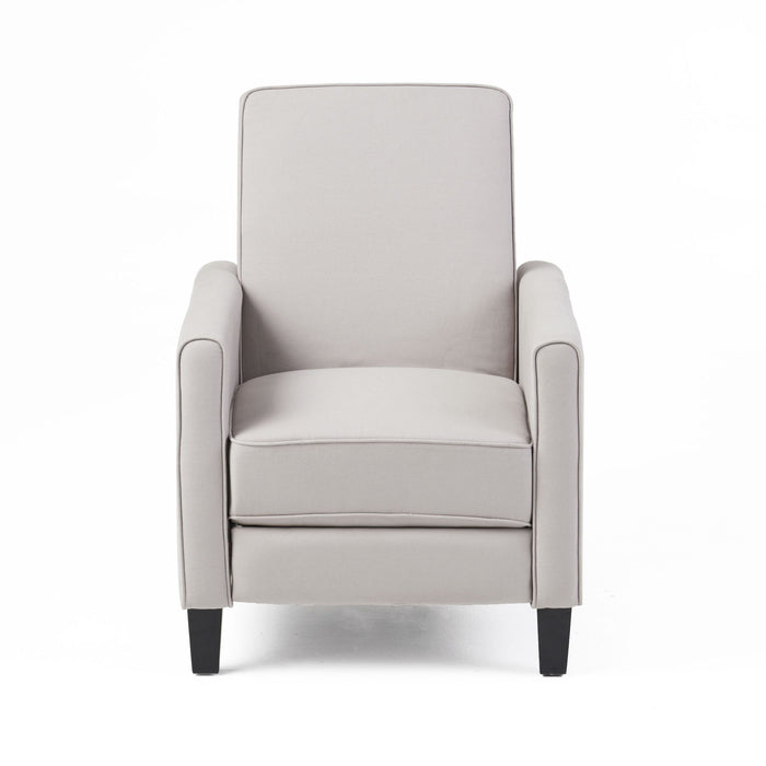 Upholstered Push Back Recliner Chair For Living Room