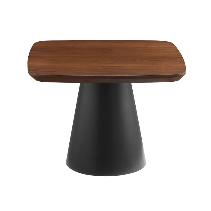 Duncan - 2 Piece Coffee Table Set With Sculpted Bases - Walnut