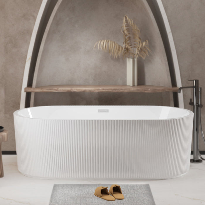 Linear Freestanding Soaker Tub