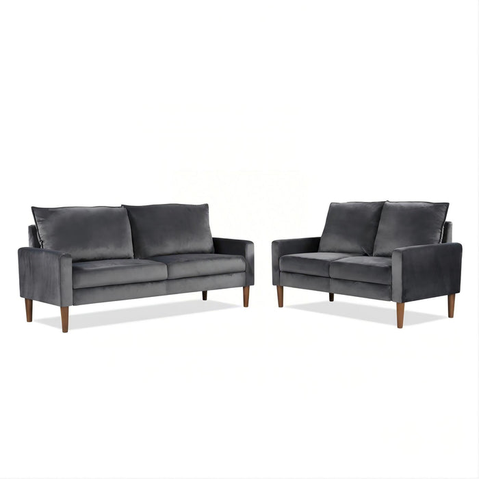 Upholstered Loveseat Sofa, 2 Seater Couch For Living Room Apartment