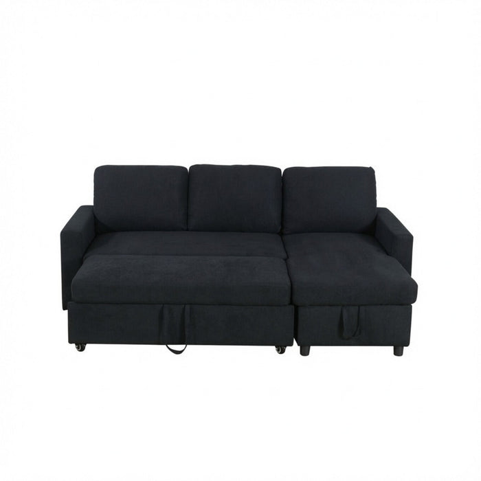 L - Shaped Convertible Sofa Bed With Storage Chaise