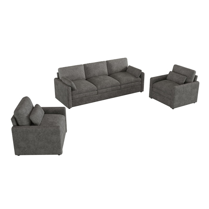 Cozy Sofa Set Oversized Comfy Cloud Sofa With Double Cushion