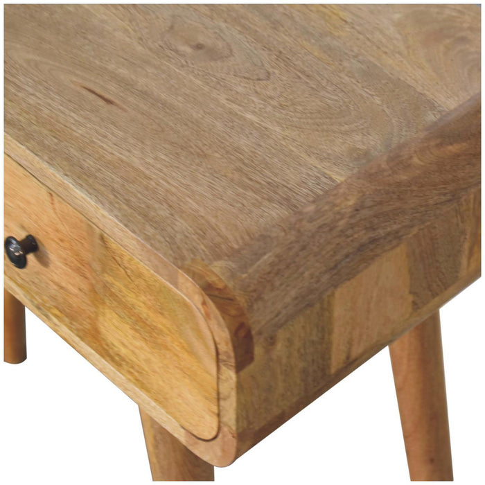 Curved Hallway Table - Oak