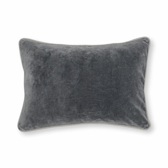 Heirloom Velvet - SLD Pillow - Stone Gray