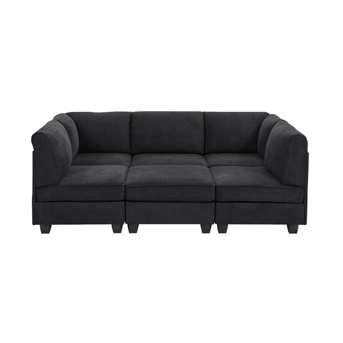 Upholstered Modular Sectional - Black