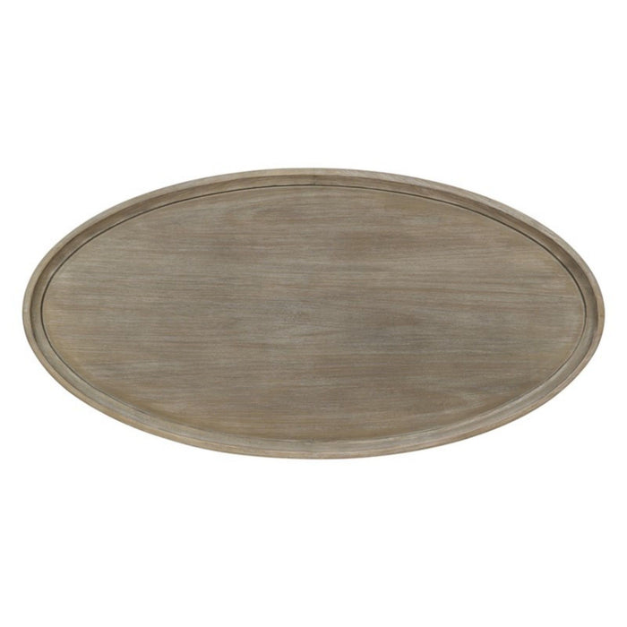 Bedford - Oval Coffee Table With Shelf - Natural