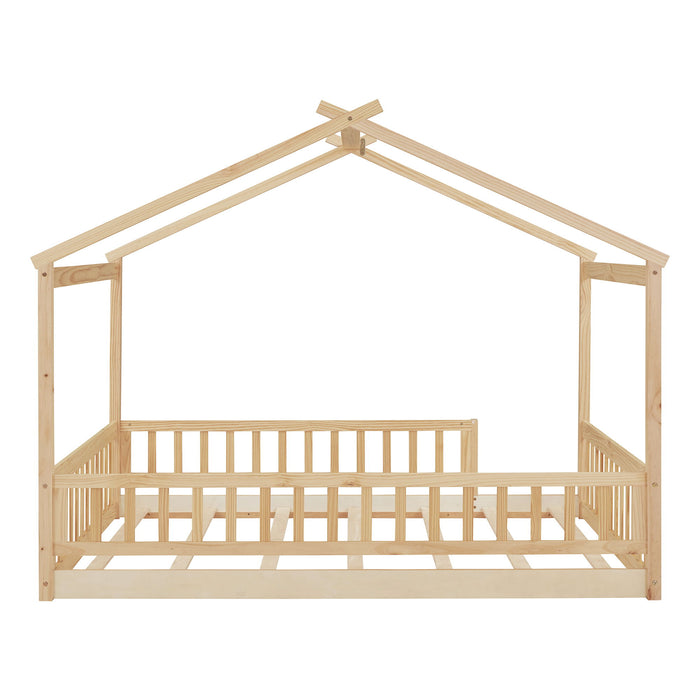 Bed House Bed Frame With Fence