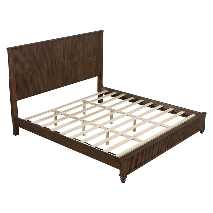 Platform Bed Frame & Tall Headboard