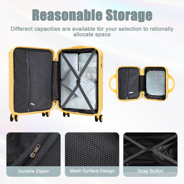 Spinner Luggage Set With Combination Lock