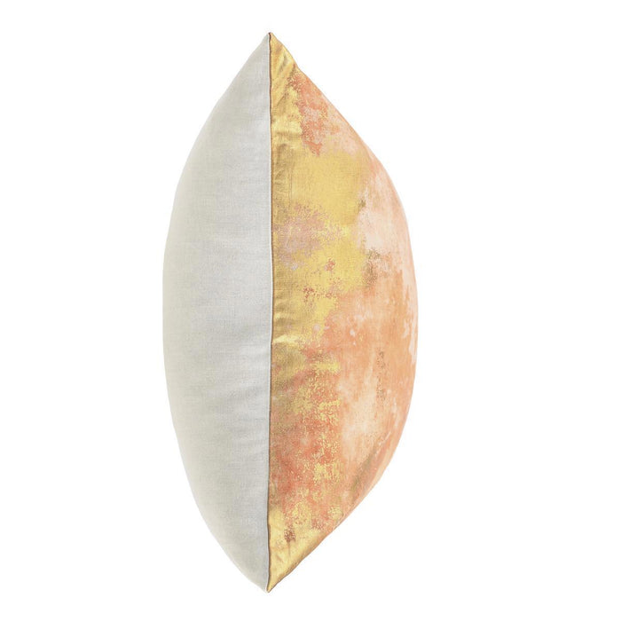 Onara - 22" x 22" Pillow - Burnt Orange / Gold