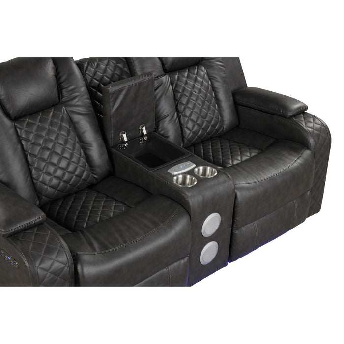 Benz - LED & Power Recliner With Adjustable Headrests And Ambient LED Lighting