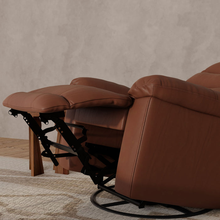 Oslo Antelope - Swivel Glider Recliner With Manual Footrest