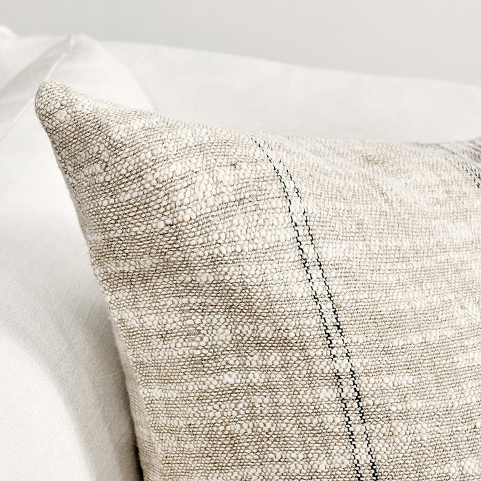 Ria - 36" x 16" Pillow - Natural / Black