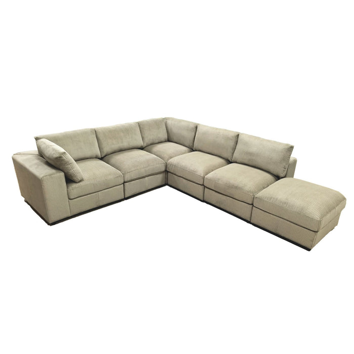 Reversible Modular Sectional Sofa With Custom Configuration
