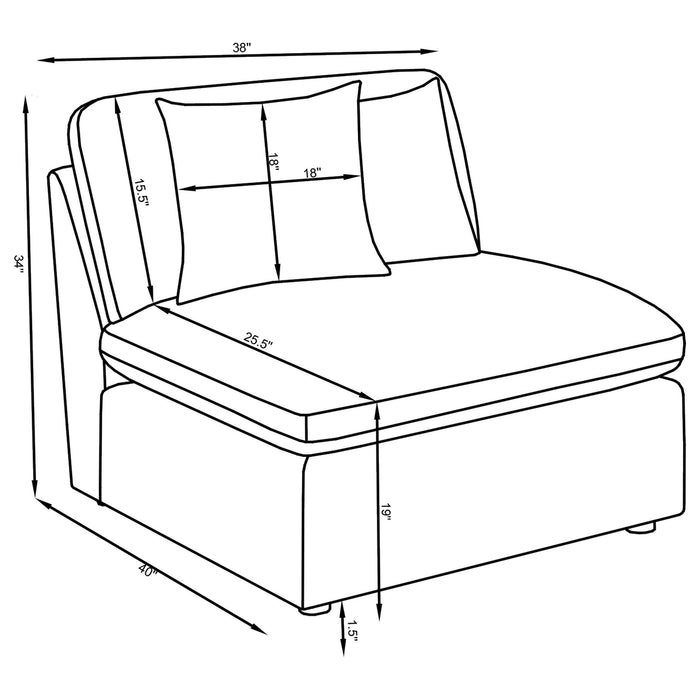 Greeley - Armless Chair